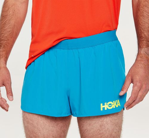 Hoka One One Herre Performance Woven 2" Short Bottoms Diva Blå Norge-42TLI